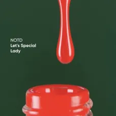 Гель-лак для нігтів Nailsoftheday Gel polish Let's special Lady-137 — насичено-червоний, 10 мл