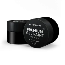 Гель-фарба без липкого шару Nailsoftheday Premium gel paint Black no wipe, 5 мл