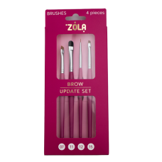 Набір пензликів для брів Zola Update Set, 4 шт