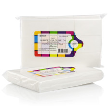 Безворсові білі серветки Фурман, 400 шт