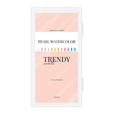 Акварель для дизайну нігтів Trendy Nails Pearl Watercolour, 12 шт