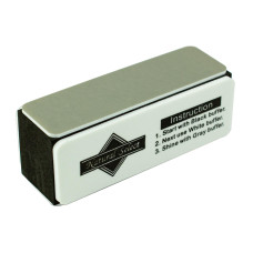 Баф для манікюру 4х-сторонній - чорно-білий