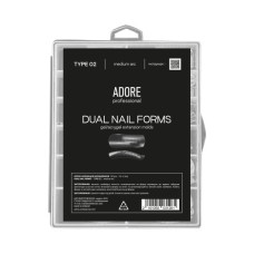 Верхні форми для нарощення Adore professional Dual Nail Forms Type 2 medium arc, 120 шт