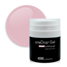 Гель для нарощення нігтів Adore one Drop Gel №02 – ballerina pink, світло-рожевий, 30 мл