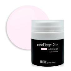 Гель для нарощення нігтів Adore one Drop Gel №06 - rose water, молочний з рожевим підтоном, 30 мл