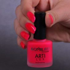 Лак для нігтів Komilfo ArtiLux 030 яскраво рожевий неон, 8 мл