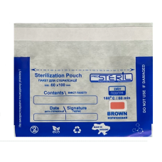 Комбіновані прозорі пакети для стерилізації ProSteril 60х100 мм, 100 шт