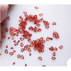 Дизайн для нігтів серце пуста серединка Beauty Lady