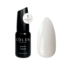 Гель-лак для нігтів Edlen Color №001 білий, 9 мл