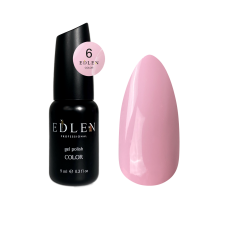 Гель-лак для нігтів Edlen Color №006 пастельний рожевий, 9 мл