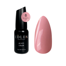 Гель-лак для нігтів Edlen Color №008 світлий полунично-рожевий, 9 мл