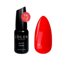 Гель-лак для нігтів Edlen Color №014 коралово-червоний, 9 мл