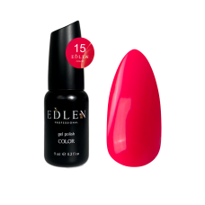 Гель-лак для нігтів Edlen Color №015 малиновий рожевий, 9 мл