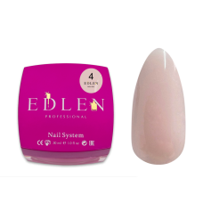 Полігель нарощування для нігтів Edlen Poly gel №4 пастоподібний бежевий, 30 мл