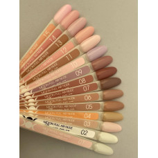 Гель-лак для нігтів Moon Full Air Nude №03 молочно-бежевий напівпрозорий, 8 мл