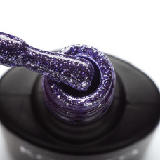 Гель-лак Komilfo Liquid Glam Gel LGG008 фіолетовий, блискітки, 8 мл