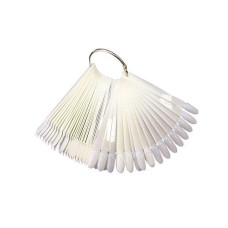 Палітра Віяло молочна мигдальний нігтик, 50 типс