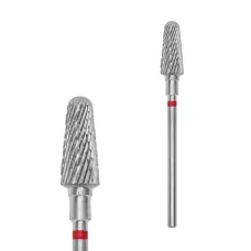 Твердосплавна фреза Staleks Pro Expert зрізаний конус червоний діаметр 6 мм