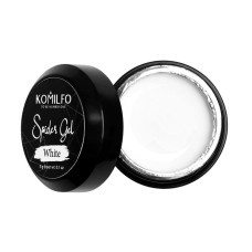 Гель для дизайну нігтів Komilfo Spider Gel White білий, 5 грам