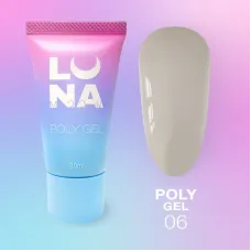 Полігель для нарощування LunaMoon Poly Gel №6, 30 мл