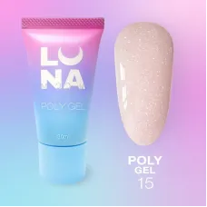 Полігель для нарощування LunaMoon Poly Gel №15, 30 мл