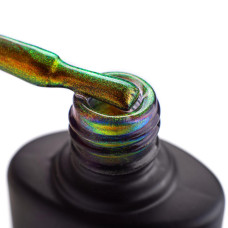 Гель-лак для нігтів 9D Cat’s eye №006 бірюзово-зелений магнітний, 8 мл