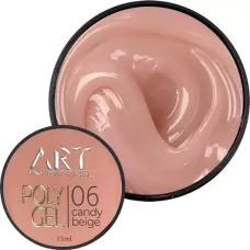 Полігель Art Polygel №06 Candy Beige, 15 мл
