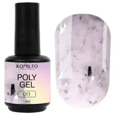 Полігель для нігтів Komilfo PolyGel 011 з поталлю, 15 мл
