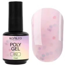 Полігель для нігтів Komilfo PolyGel 012 з поталлю, 15 мл