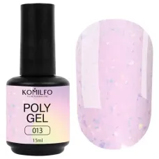 Полігель для нігтів Komilfo PolyGel 013 з поталлю, 15 мл