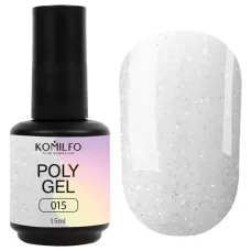 Полігель для нігтів Komilfo PolyGel 015 з шимером, 15 мл