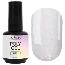 Полігель для нігтів Komilfo PolyGel 016, 15 мл