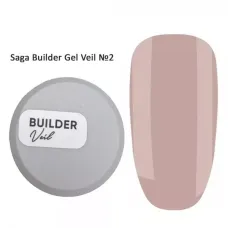 Гель для нарощення нігтів Saga Professional Builder Gel Veil 2 Orchid бежево-рожевий, 30 мл