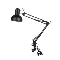Настільна лампа на затиску до столу, чорна