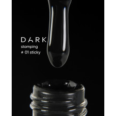 Лак для стемпінгу Dark Stamping polish №01 чорний, 10 мл