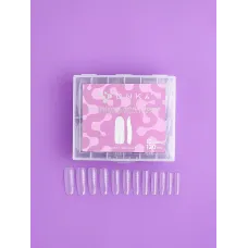 Верхні форми для нарощування Dnka Top Nail Forms Soft Square, 120 шт