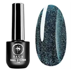 Гель-лак для нігтів світловідбиваючий Saga Professional Fiery gel 27 індиго, 9 мл