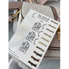 Slidiz Слайдер-дизайн на будь-якому фоні, комбінований фольгою (золото) (139)