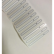 Наліпки на типси білі Total Beauty 1 аркуш, 50 шт