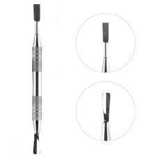 Лопатка манікюрна Olton пушер та шабер, шкіряний чохол