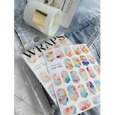 SLIDIZ Плівки для манікюру/WRAPS for manicure WM003