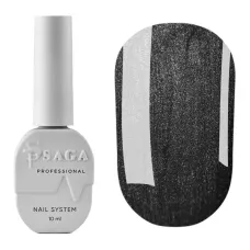 Гель-лак для нігтів котяче око Saga Professional Wine Cat №01 чорний, 10 мл