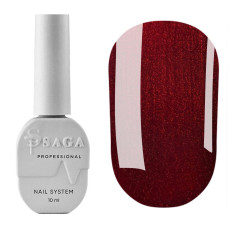 Гель-лак для нігтів котяче око Saga Professional Wine Cat №03 червоний, 10 мл