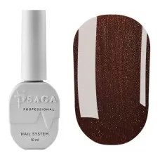 Гель-лак для нігтів котяче око Saga Professional Wine Cat №07 коричневий, 10 мл