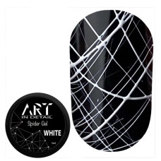 ART Spider Gel Black - гель-павутинка, біла, 5 мл